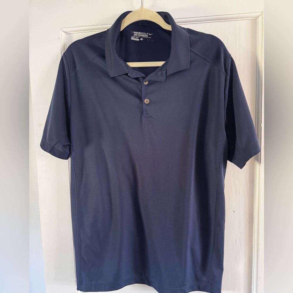 Men's Navy Nike Golf Shirt